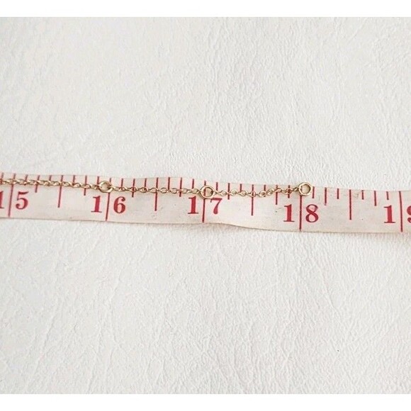 COACH OPEN CIRCLE STONE STRAND NECKLACE F54514 GOLD - Picture 6 of 6